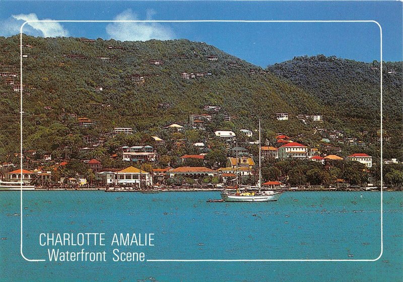 us7965 charlotte amalie waterfront scene st thomas Virgin Islands in the Caribbe