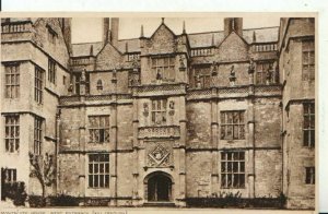 Somerset Postcard - Montacute House - West Entrance [XVI Century] - Ref 14418A