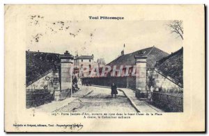 Postcard Old Pigeon Dove Toul door Jeanne d & # 39Arc right military dovecote...