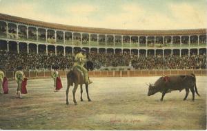 Surte de Vara Spain Espana Bullfighters Matadors Bullfighting Postcard D21 
