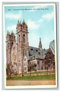 Vintage 1920's Postcard Catholic Cathedral of the Madeleine Salt Lake City Utah