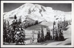 Montana Paradise in Winter Rainier National Park - RPPC by EKC