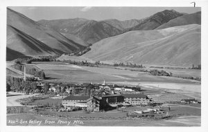 H83/ Sun Valley Idaho RPPC Postcard c1940s From Penny Mountain 180