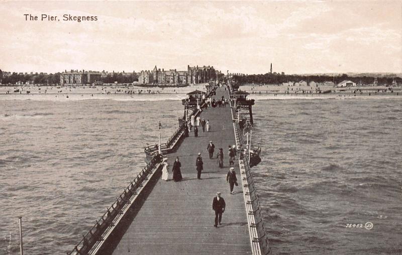 The Pier, Skegness, England, Early Postcard, Unused