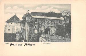 Tubingen Germany Schlossthor Gruss aus Antique Postcard J74538