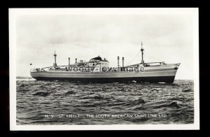 ca0609 - South American Saint Line Cargo Ship - St Essylt - postcard plain back