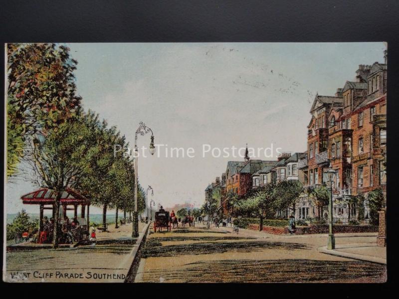 Essex: Southend on Sea WEST CLIFF PARADE c1905 by S.Hildesheimer & Co No.601