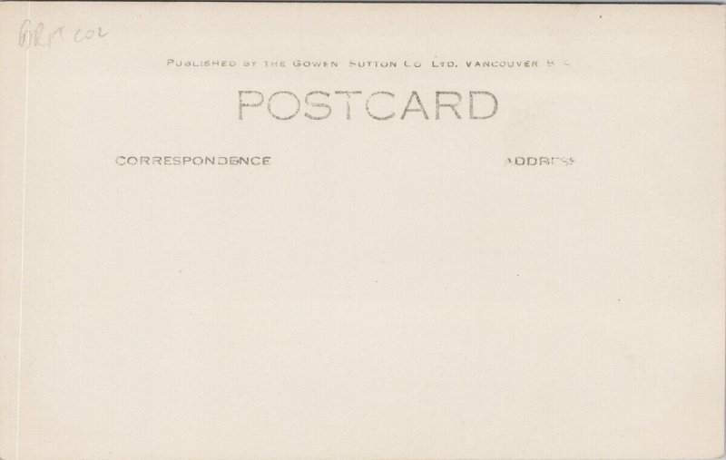 Atlin Lake BC or Yukon (not Alaska) Gowen Sutton Unused RPPC Postcard F12