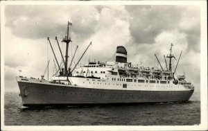 Holland Amerika America Line Steamship SS RYNDAM Used Port Au Prince RPPC