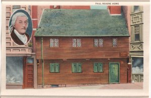 Boston, Massachusetts, Vintage 1937 Linen Folder Postcard, 22 Views