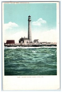 1903 Boone Island Light York Maine ME Unposted Detroit Photographic Co. Postcard