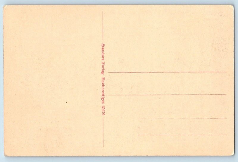 Denmark Postcard Mols Section from Agri Scene c1920's Antique Unposted