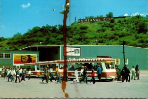 California Universal City Universal Studios Disembarking From Glamor Tram For...