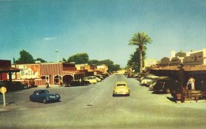 Vintage Postcard - Street View - Scottsdale, Arizona