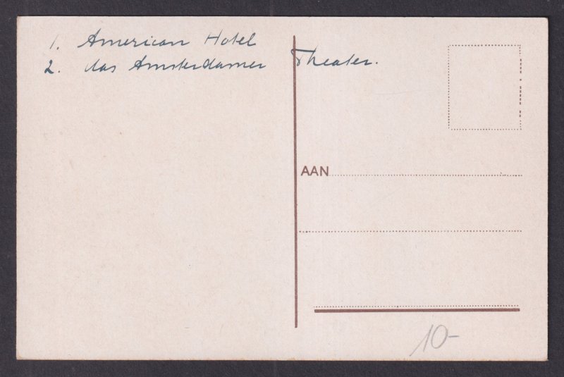 Vintage Postcard Netherlands Amsterdam Leidscheplein