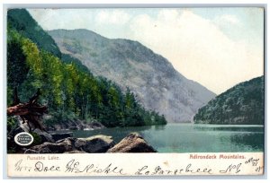 1905 Ausable Lake New York Central Lines Adirondack Mountains New York Postcard