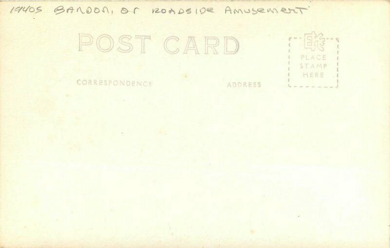 Amusement  Roadside Natureland  #77 Bandon Oregon RPPC Photo Postcard 20-2283