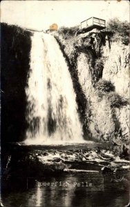 Spearfish Falls South Dakota Waterfall Real Photo RPPC Vintage Postcard