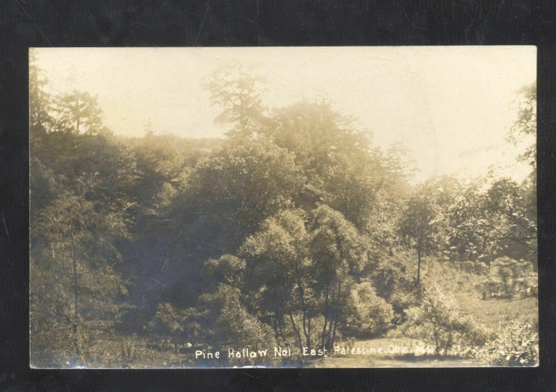 RPPC PALESTINE OHIO PINE HOLLOW NO. 1 1909 VINTAGE REAL PHOTO POSTCARD