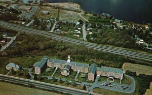 Vintage Postcard Catholic Memorial Home Priests' Hostel Fall River Massachusetts 