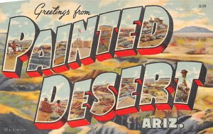 Greetings From painted Desert Painted Desert, Arizona USA Unused 