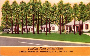 South Carolina Allendale Caroline Pines Motor Court
