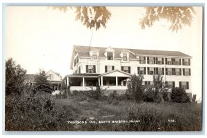 c1940's Thomsons Inn View South Bristol Maine ME RPPC Photo Unposted Postcard