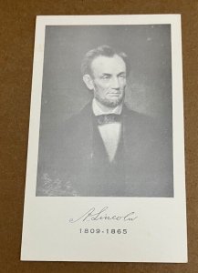 POSTCARD UNUSED - ABRAHAM LINCOLN 1809-1865