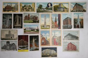Vintage Postcards U.S. Buildings Chrome Illustrated 