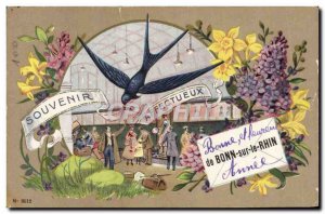 Old Postcard From Bonn on the Rhine Train