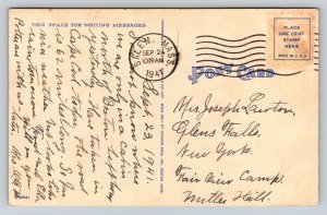 1941  Cape Cod  Massachusetts    Postcard
