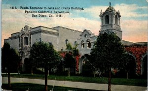 1910s Arts and Crafts Building Panama-California Expo San Diego CA 1915 Postcard