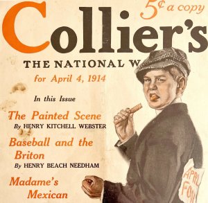 Collier's April Fool 1917 Lithograph Magazine Cover Antique Art DWCC1