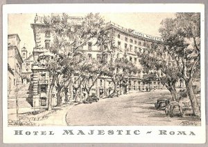 ab0201 - CARTOLINA D'EPOCA - ROMA Città : Hotel Majestic