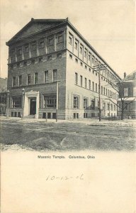 Ohio Columbus Masonic Temple Rochester News C-1905 Postcard 22-9231