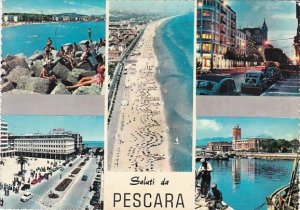 Italy Saluti da Pescara Panorama Muli View 1967