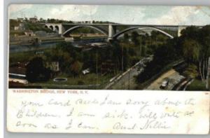 Old Postcard..Washington Bridge..New York City,NY