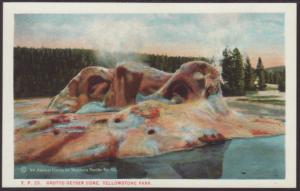 Grotto Geyser Core,Yellowstone Postcard