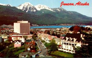 Alaska Juneau Downtown View Showing New Federal Building