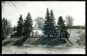 h2752 - CAUSAPSCAL Quebec 1950s Waterfront House. Real Photo Postcard