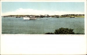 Portland Maine ME Casco Bay Fort Gorges From Little Diamond 1900s-20s Postcard