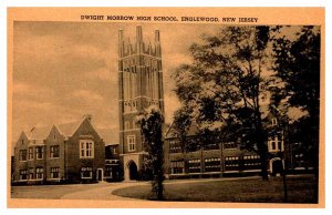 Postcard SCHOOL SCENE Englewood New Jersey NJ AU9807