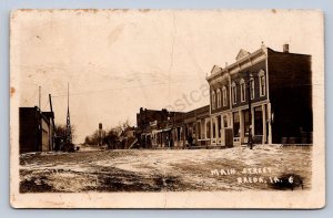 J90/ Breda Iowa RPPC Postcard c1910 Main Street Stores  269