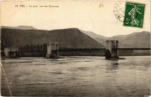 CPA Le TEIL Le Pont vue des CÉVENNES (660669)