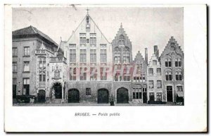 Postcard Old Bruges Waag