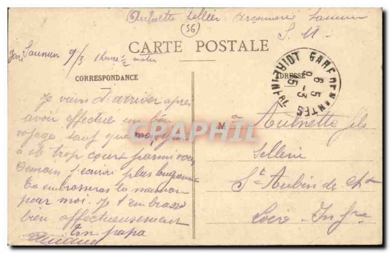 Old Postcard Dolmen Menhir Carnac Entree dolmen Kermario