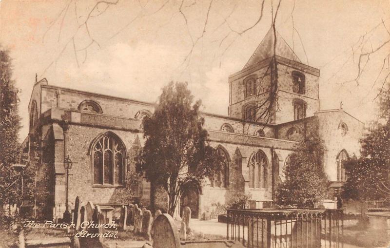 BR80110 the parish church arundel  uk