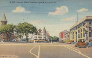 EVANSTON , Illinois, 30-40s; Looking North Fountain Square