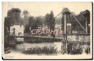 Old Postcard Cambo The Suspension Bridge