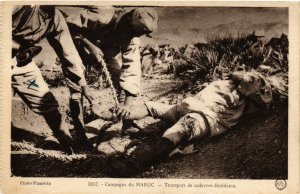 PC CPA MOROCCO, FLANDRIN 3057, CAMPAGNE, VINTAGE REAL PHOTO POSTCARD (b12133)